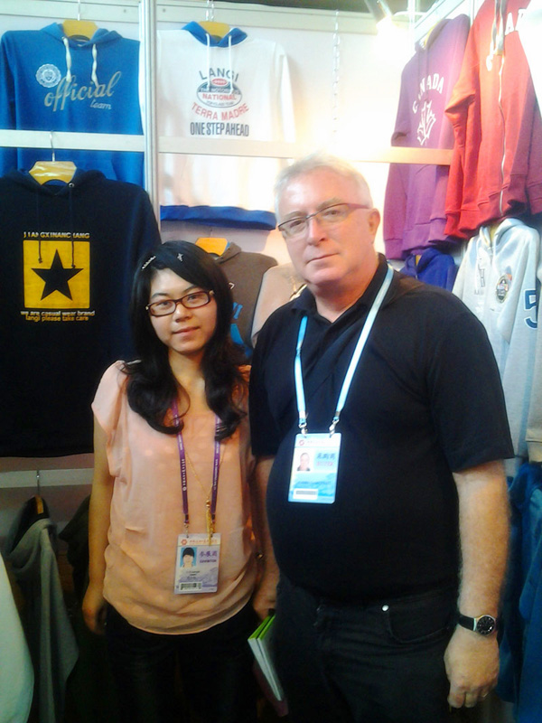 One USA Client come to our Booth for a Business Talking